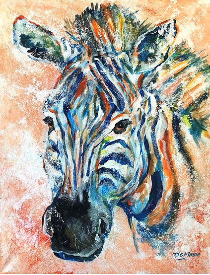 Paint A Colourful Zebra